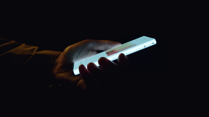 Xiaomi Mi MIX Alpha se va iluminando en función del lugar de la pantalla que estés usando.