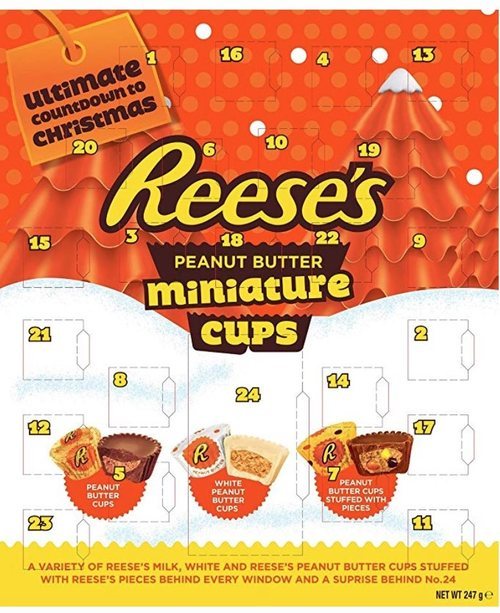 Calendario adviento Reese's.