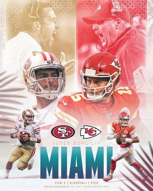 San Francisco 49ers y Kansas City Chiefs son los equipos que lucharán por el título en 2020